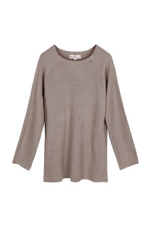 pullover sweater Taupe M h5 